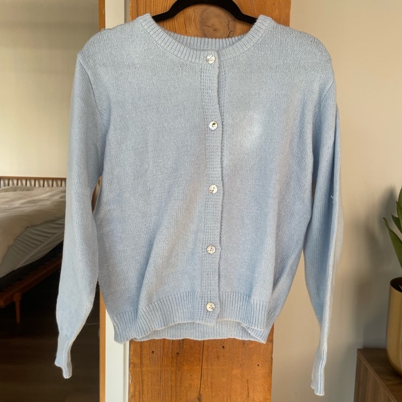 Button Down Knitwear Cardigan Women sweater blue - Picture 5 of 8